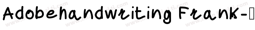 Adobehandwriting Frank字体转换